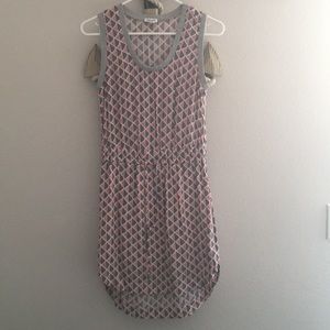 Splendid sleeveless hi-lo drawstring waist dress